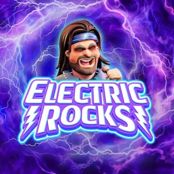 Electric Rocks logo by Inspired Gaming at Slotobit Casino